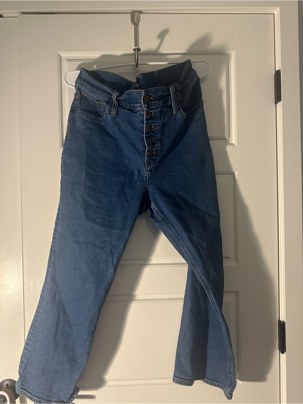 J Crew women’s mid-rise flare crop. Size 33.